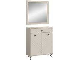 ebuy24 Notes garderobe opstelling mat beige.