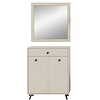 ebuy24 Notes garderobe opstelling mat beige.