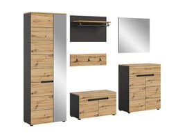 ebuy24 Canu garderobe opstelling eiken decor.