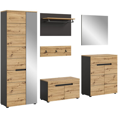 ebuy24 Canu garderobe opstelling eiken decor.