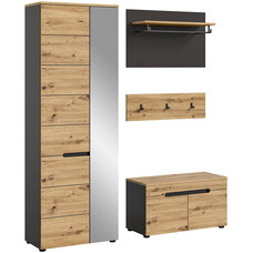 ebuy24 Canu garderobe opstelling eiken decor.