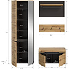 ebuy24 Canu garderobe opstelling eiken decor.