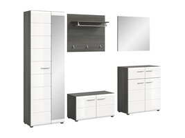 ebuy24 Salsa garderobe opstelling wit hoogglans.