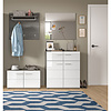 ebuy24 Salsa garderobe opstelling wit hoogglans.