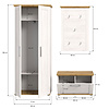 ebuy24 Verona garderobe opstelling lariks decor.