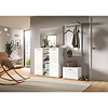 ebuy24 Prego garderobe opstelling wit hoogglans.