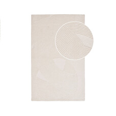 ebuy24 Pune Vloerkleed handgeweven, 160x230cm rauwwit.