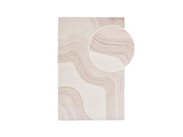 ebuy24 Surat Vloerkleed handgeweven, 160x230cm bruin, rauwwit.