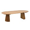 ebuy24 Osaka eetkamertafel Inbegrepen drie uitbreidingen, ø120x120-160-200-240cm eik.