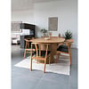 ebuy24 Osaka eetkamertafel Inbegrepen drie uitbreidingen, ø120x120-160-200-240cm eik.