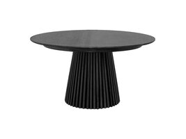 ebuy24 Osaka eetkamertafel Ø140cm zwart.