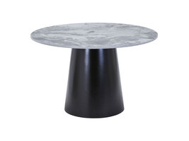 ebuy24 Brito eetkamertafel Ø120cm marmer decor.