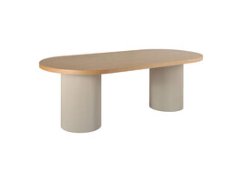 ebuy24 Solva eetkamertafel Zandkleurig, natuur.