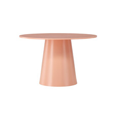 ebuy24 Lanzo eetkamertafel Ø120cm perzikkleurig.