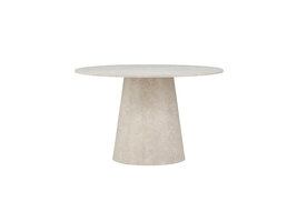ebuy24 Lanzo eetkamertafel Ø120cm beige.