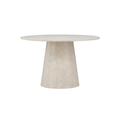 ebuy24 Lanzo eetkamertafel Ø120cm beige.