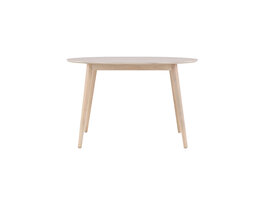 ebuy24 Flora eetkamertafel Ø120cm whitewash.