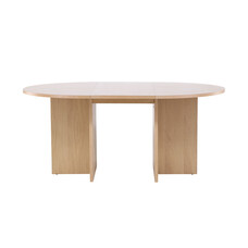 ebuy24 Strada eetkamertafel Ø120cm. Met uittrek whitewash.