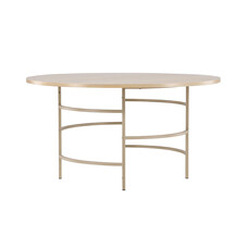 ebuy24 Copenhagen eetkamertafel Ø140cm whitewash.