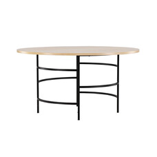 ebuy24 Copenhagen eetkamertafel Ø140cm whitewash.