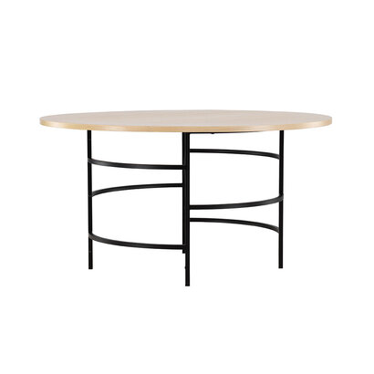 ebuy24 Copenhagen eetkamertafel Ø140cm whitewash.