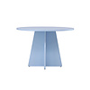 ebuy24 Bootcut eetkamertafel Ø110cm blauw.