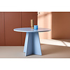 ebuy24 Bootcut eetkamertafel Ø110cm blauw.