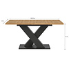 ebuy24 Motion eetkamertafel 150x90 cm eiken decor.