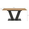 ebuy24 Motion eetkamertafel 150x90 cm eiken decor.
