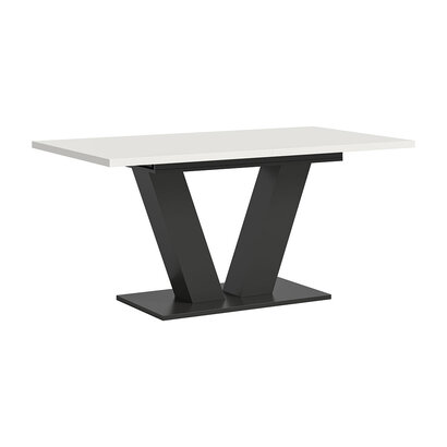 ebuy24 Motion eetkamertafel 150x90 cm wit.