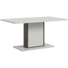 ebuy24 Falcona eetkamertafel 160x90 cm lichtgrijs.