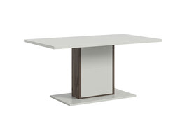 ebuy24 Falcona eetkamertafel 160x90 cm lichtgrijs.