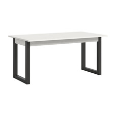 ebuy24 Seattle eetkamertafel 160x90 cm wit.