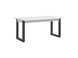 ebuy24 Seattle eetkamertafel 160x90 cm wit.