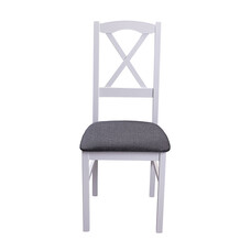 ebuy24 Zofia eetkamerstoel wit, grijs.