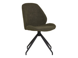 ebuy24 Monte Carlo eetkamerstoel Met draaivoet groen.