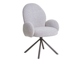 ebuy24 Lana eetkamerstoel Met draaivoet zandkleurig.