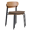 ebuy24 Estepona eetkamerstoel Natuur, bruin, zwart.