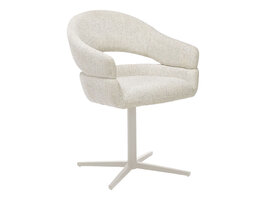 ebuy24 Dover eetkamerstoel Met draaivoet grijs.