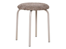 ebuy24 Asmara Poef Ø43cm bruin.