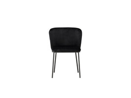 ebuy24 Edina eetkamerstoel zwart.