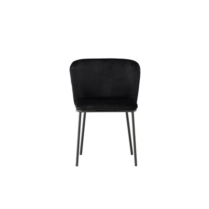 ebuy24 Edina eetkamerstoel zwart.