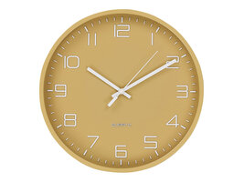 ebuy24 Rosolini Wandklok geruisloos Ø30cm okker.