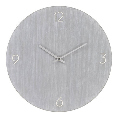 ebuy24 Ravenna Wandklok geruisloos Ø40 lichtgrijs.