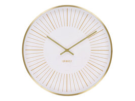 ebuy24 Takamaka Wandklok geruisloos, Ø40cm goudkleurig.