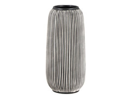 ebuy24 Batalha Vaasje keramiek zwart, wit.