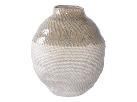 ebuy24 Lagos Vaasje wit, groen.