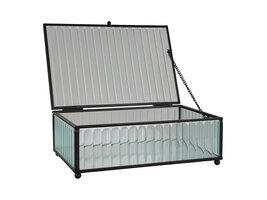 ebuy24 Santorini Glazen doos helder.