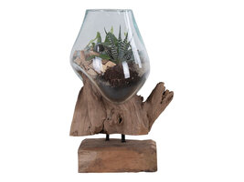 ebuy24 San Marino Waterdrop h25 cm teak.
