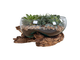 ebuy24 San Marino Waterdrop h20 cm teak.